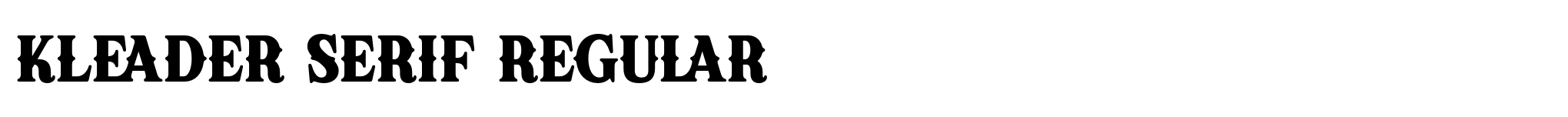 Kleader Serif Regular image